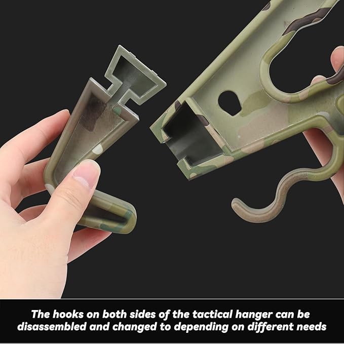 Upgrade Super Heavy Duty Hangers for Tactical Gear, Portable Tactical Gear Police Gear Backpack Organizer for CS Tactical Training Outdoor