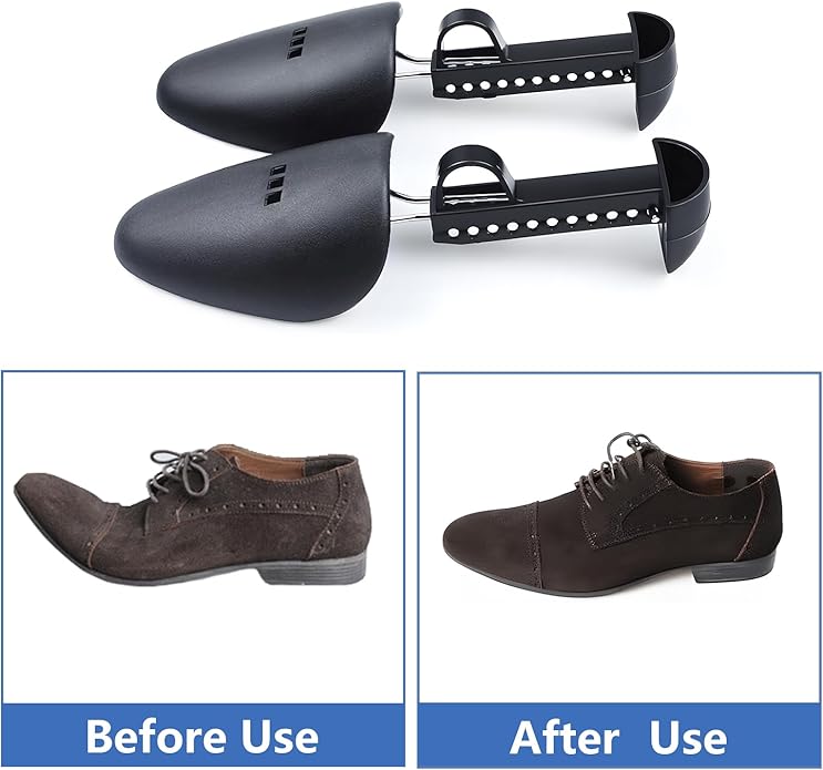 Shoe Stretcher, Plastic Shoe Tree for Men, Adjustable Shoe Stretcher Boot Holder Shaper Support