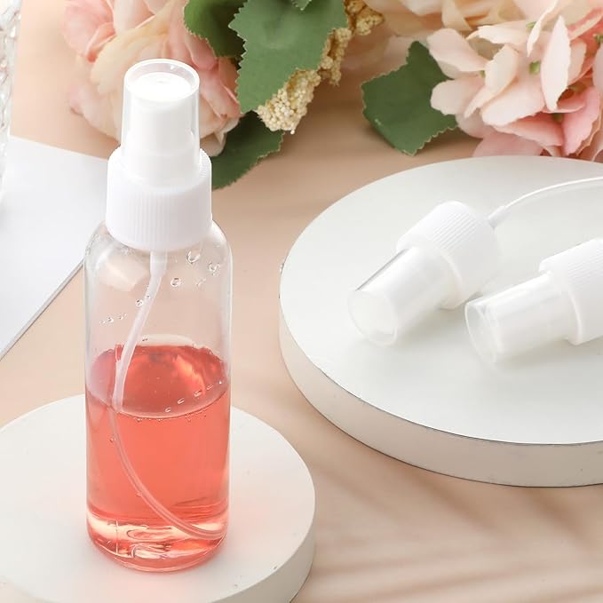4 Pack Spray Bottle Top, Spray Bottle Nozzle Sprayer Tops Replacement Pump Plastic for Essential Oil Bottles, White