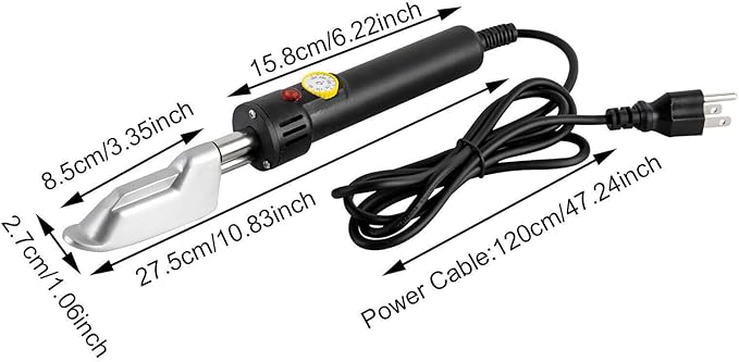 Portable Mini Iron, 110V Corded Mini Irons, Leather Clothes Shoes Mini Iron Adjustable 50-350℃ For Leather Fabric Shoes Bags Etc