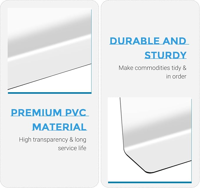 iplusmile 6Pcs Clear Shelf Dividers for Closet Organization, Acrylic L Shape Separator Clapboard Organizer Vertical Tray for Storage Book, Clothes, Bag, and Purse