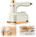 2025 Vacuum Steamer for Clothes, Portable Steam lron Fast 5-Second Heat Up Steaming Ironing, Upgrade Mini Iron for College Dorm Home Mini Travel Iron for Clothes (White)