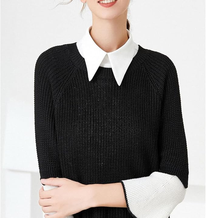 Fake Collar Detachable Dickey Collar Half Shirt Blouse Collar Faux False Collar for Women
