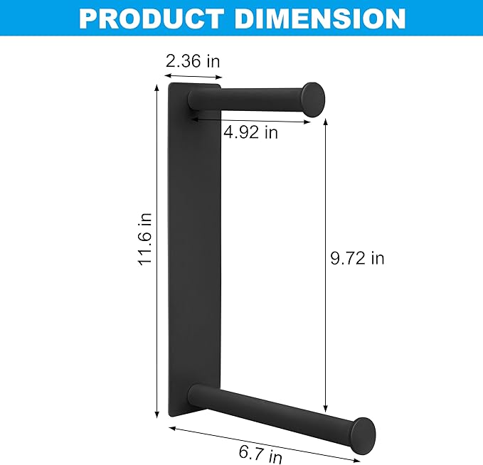 RedCall Magnetic Hanger Organizer for Washing Machine,Strong Magnet Hanger Storage Rack for Laundry Room Organization,Stacker Holder (Black)