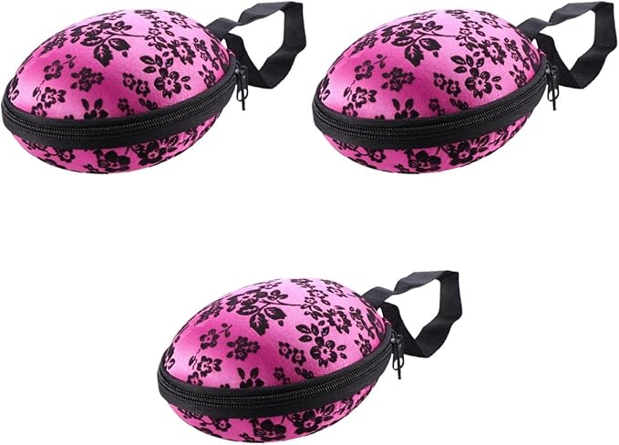 Cabilock Bra Case Zippered Travel Organizer for Women - Compact Slightly Waterproof Lingerie Storage with Hand Strap 5.90X4.92X9.44 Inch Small Travel Essentials