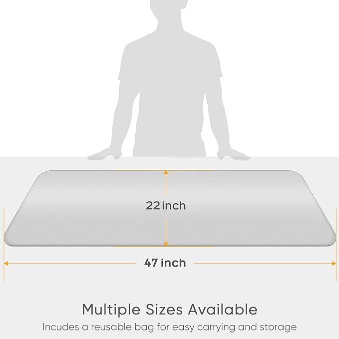 Upgraded Thick Ironing Mat,Travel Ironing Blanket Ironing Pad,Portable Double-Side Using,Heat Resistant Pad Cover for Washer,Dryer,Table Top,Countertop,Ironing Board for Small Space (22 x 47 inch)