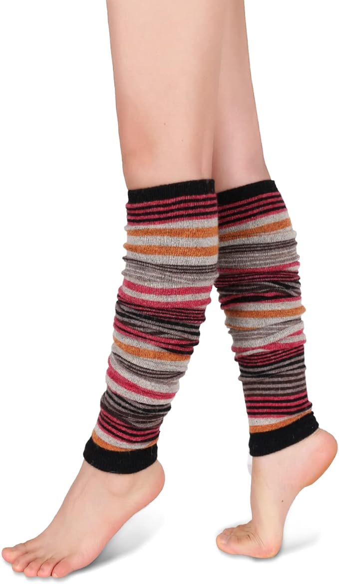 Benefeet Sox Wool Knit Leg Warmers for Women Vintage Boho Leg Warmers Long Winter Warm Thigh High Footless Boot Socks