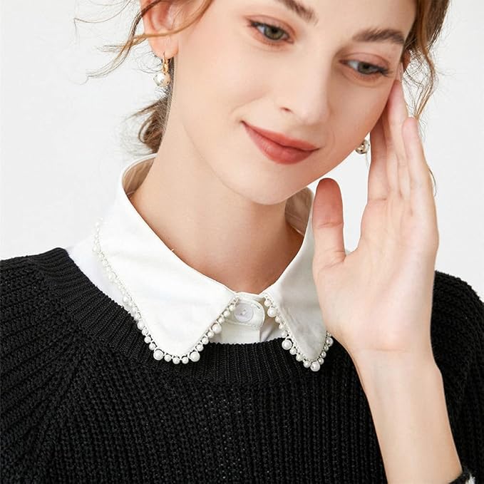 Fake Collar Detachable Dickey Collar Half Shirt Blouse Collar Faux False Collar for Women