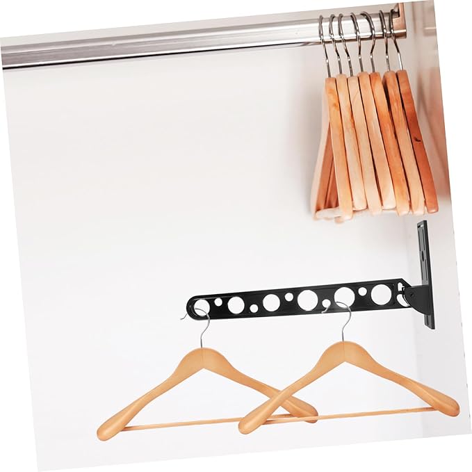 CHILDWEET 1 Set Clothes Drying Rack Coat Hangers Folding Clothes Hanger Metal Clothes Hanger Holder Folding Clothing Rack Hanger Rack Clothes Bar Wardrobe Aluminum Alloy Buckle