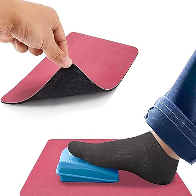 Sewing Machine Foot Pedal Mat-No Slip,Waterproof Foot Pedal Pads Keeps Pedal in Place,Cool Gifts for Quilters,Sewing Quilting Supplies,Sewing Machine and Sergers Accessories.Red 7'' X 10''