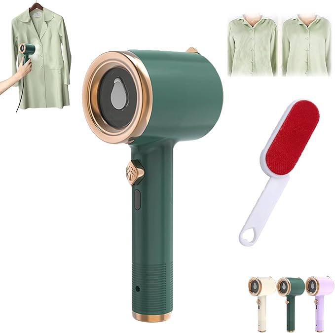 Portable Mini Ironing Machine, Handheld Garment Steamer, Mini Travel Steamer, Travel Steamer For Clothes Fabric Wrinkle Remover Dry Ironing (green)