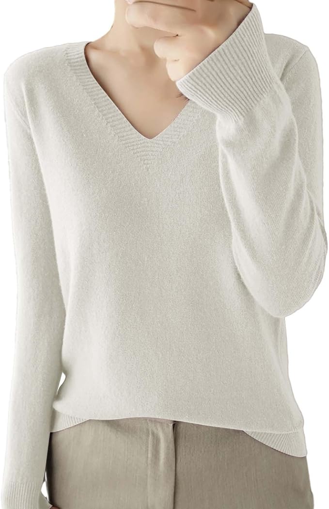 Merino Wool Cashmere Sweaters for Women 2025 Oversized Soft Sweater Long Sleeves Casual Loose Pullover Knitted Tops