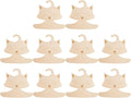 Erice Baby Hangers, 10 Pack Wooden Kids Hanger, Cute Fox Shape, 9 Inch Wood Children Hangers,Creative Coat Hanger for Clothes Suit, Dress, Camisole, Jacket, Pants (10)