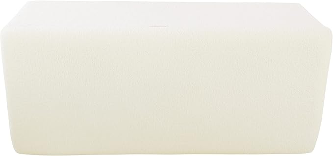 HomePop Storage Bench, Pearl Cream, Rectangle