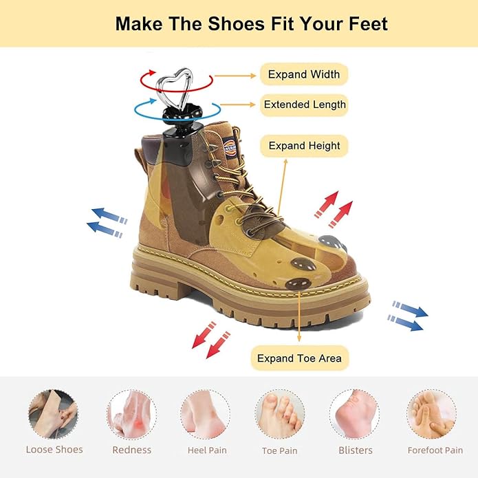 Shoe Stretcher Men Women Boot Stretcher, Plastic Shoe Tree Women Men Shoe Shaper Expander Shoe Width (Pack of 1)