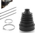 1PC CV Boot with 2 Stainless Steel Clamps & 3 Cable Ties,Waterproof & Dustproof CV Axle Boot Repair Kit for Protect Axle,Universal CV Joint Boot Fits for Most Cars (1PCS)