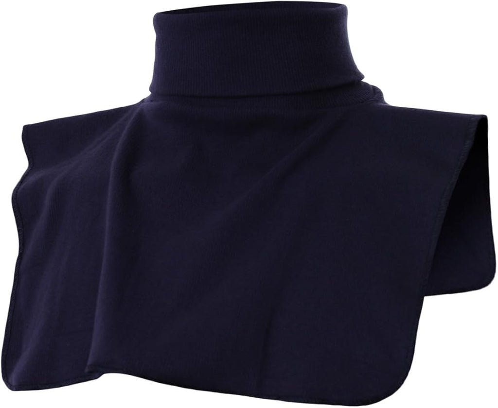 Ohoo Ribbed Cotton Blend Fake Turtleneck Dickey Collar Lightweight Detachable Mock Layering Accessory for Men Women