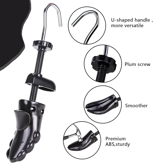 Shoe Stretcher Shoe Trees,Adjustable Length & Width for Men and Women,4-Way Adjustable Shoe Expander Widener