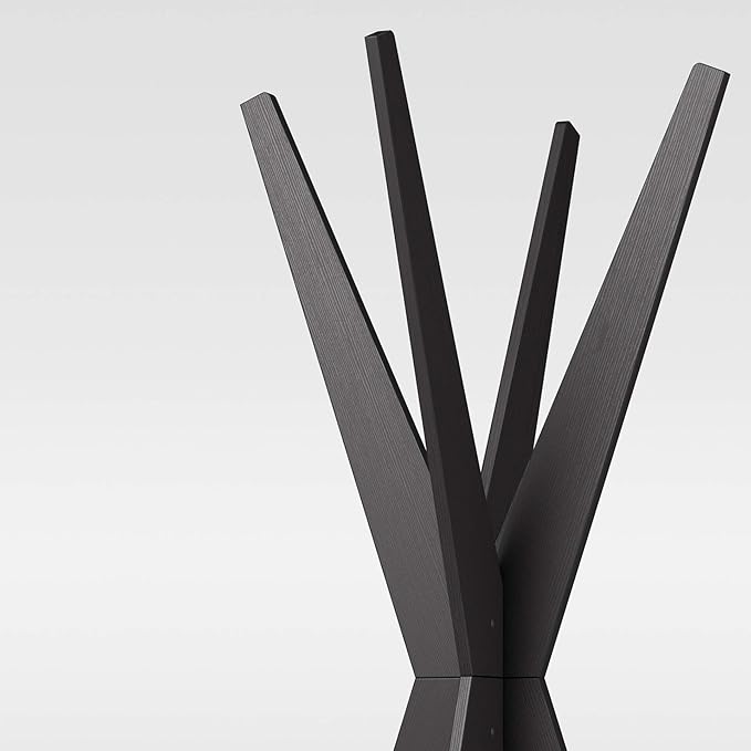 Mobili Fiver, Coat stand, Emma Ashwood Black, Made In Italy