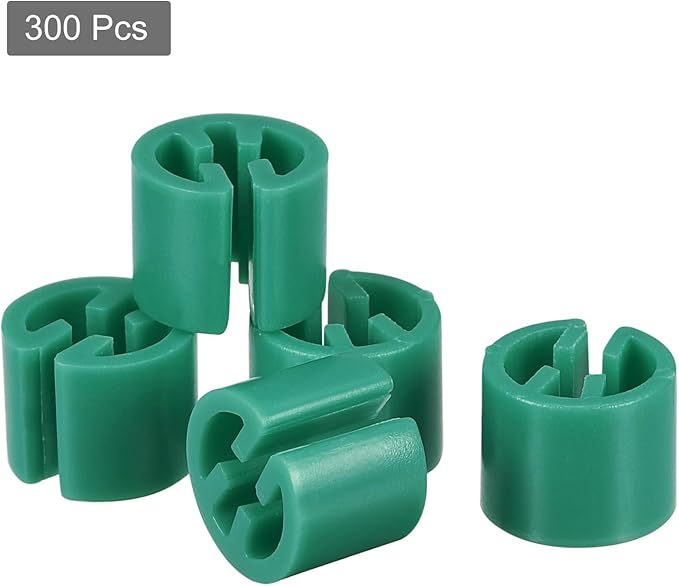 MECCANIXITY Clothes Hanger Marker Blank Fit 3.5mm Rod for Garment Color Coding Deep Green Count 300