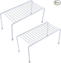 SIBAO Kitchen Shelves, Cabinet Organization Mini Storage Shelf, Storage Rack Organizer for Kitchen, Fridge, Cabinet, Bathroom (White 2)