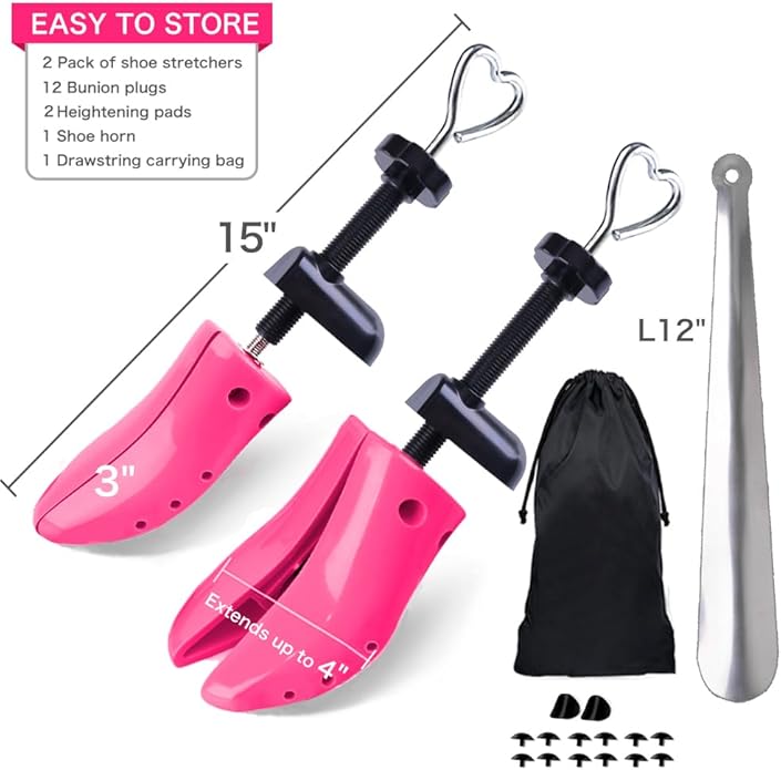 LANNEY Shoe Stretcher for Women & Men Wide Feet - Premium Shoe Expander Widener Stretch Length Width