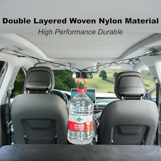 Car Clothes Hanger,Clothesline Clothes for Cars,Car Rear Multifunctional Hanging Clothes Hanger for Outdoor Travel Clothes Hanging Organizer for Car, SUV, Truck (1)
