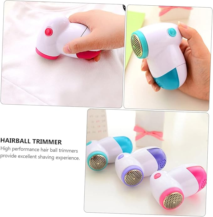 3Pcs Electric Lint Remover Hair Trimmers Assorted Colors Multi Functional Shavers for Clothes Sweater Fuzz Depiller Shaver