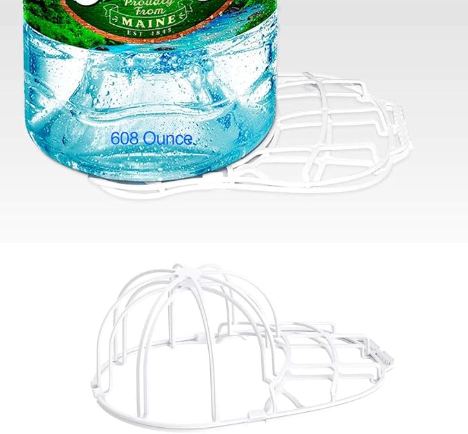 Hat Washer Cage for Washing Machine - Baseball Cap Cleaner Rack, Ball Cap Washing, Dishwasher Safe, Perfect for Cleaning and Protecting Hats in Dishwasher (White and Black 2 Pack with Bags)