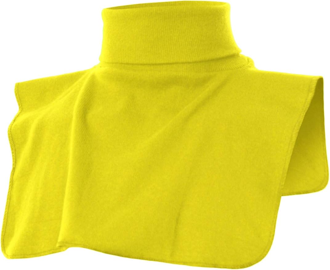 Ohoo Ribbed Cotton Blend Fake Turtleneck Dickey Collar Lightweight Detachable Mock Layering Accessory for Men Women