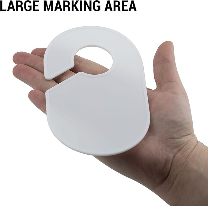 20 Pack Clothing Rack Size Dividers Blank Closet Separators for Clothes Baby Closet Size Divider Hooks Wardrobe Large Hangers Clothing Size Dividers for Racks Hanging Closet Organizer
