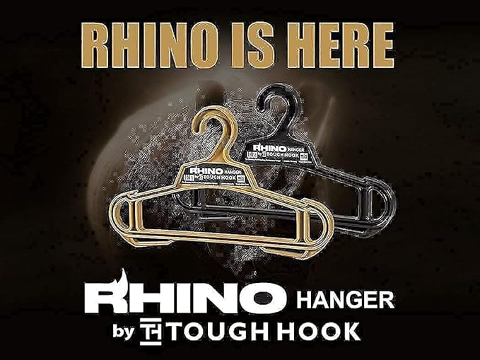 Rhino Hanger Multi Pack Set of 2 Black and Grey |USA Made