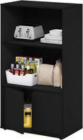 Furinno Jaya Kitchen Storage Shelf with Cabinet, Americano
