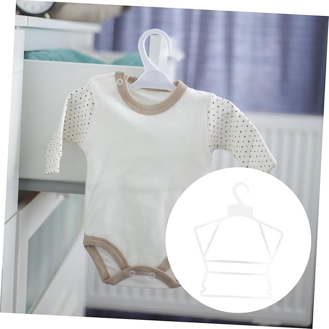 Baby Clothes Hangers 12-Pack Plastic Kids Clothes Drying Racks Infant Shirts Suits Swimwear Non-Slip Space Saving Wardrobe Organizer