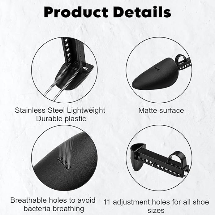 SHOE GUARDIAN Adjustable Plastic Shoe Tree Stretcher & Holder for Boots | Lightweight Shoe Shape Support