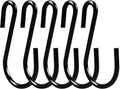 S Hooks for Hanging Clothes, Plants, S Hooks Heavy Duty, Black S Shaped Hooks, Small Metal Hook, 30 Pack