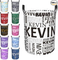 Custom Name Laundry Hamper, Personalized Dirty Clothes Hamper with Name for Bathroom Bedrooms Clothes Storage Organizer, Personalized Gifts for Boys Girls Men Women