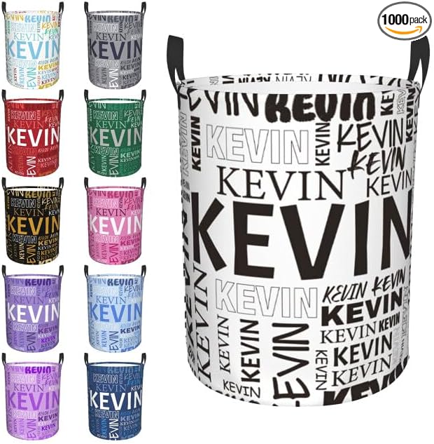 Custom Name Laundry Hamper, Personalized Dirty Clothes Hamper with Name for Bathroom Bedrooms Clothes Storage Organizer, Personalized Gifts for Boys Girls Men Women