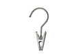 NAHANCO 610ECS12 Swivel Boot Clip Hanger, Brushed Chrome, Metal Clip, 4.5” (Pack of 12)