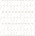 POVETIRE 30 Pack 2.5 Inch Rubber White S Hook for Hanging Baby Headband Hair Accessories Baby Bib NecklaceJewelry Hat Holder