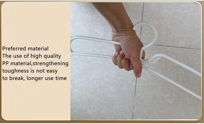 10/20Pcs Short Neck Anti-Slip Plastic Clothes Hangers, Save Vertical Space Hangers, No Shoulder Bump Suit Hangers for Shirts Blouses Dresses Jackets Closet Organization (10)