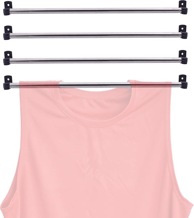 YYST Jersey Hanger Anti-Slipping Jersey Display Hanger Holder Closet - 16" to 28" (4)