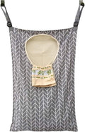 HDHYK Adjustable Door-Hanging Laundry Hamper with Stainless Steel Hooks