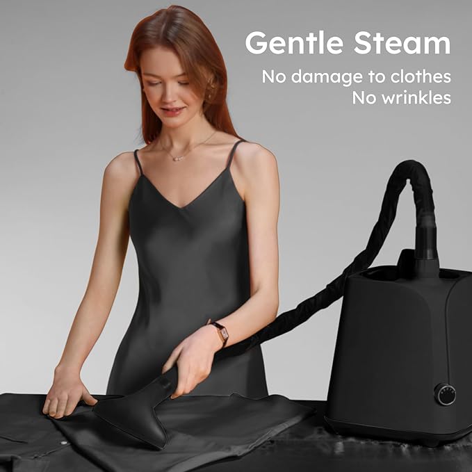 Colorful Standing Garment Steamer for Clothes, 2000W Professional Hanging Clothing Steamer with Stand, Commercial Cloth Fabric Steamers with 1.8L Water Tank for 45min Steaming, Blackcurrant