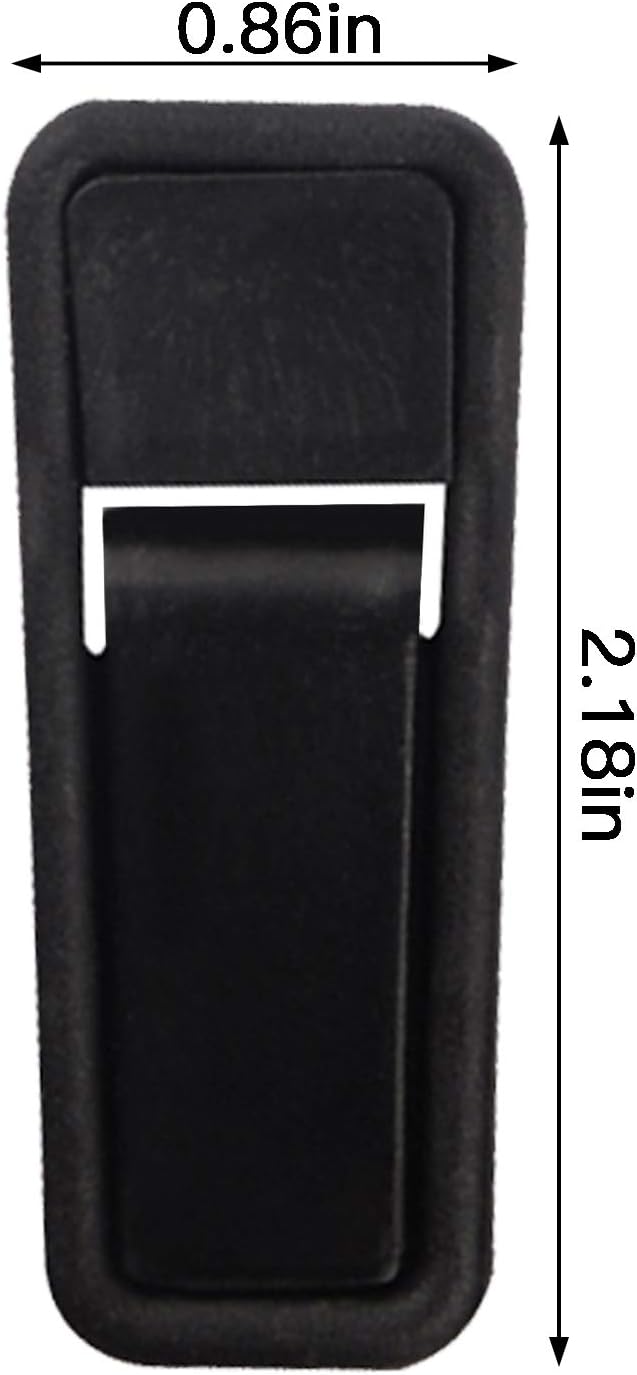 Premium Heavy Duty ABS Plastic Slim-line Hanger Set of Finger Clips for Velvet Hangers - 20 Pack (Black)