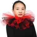 BLESSUME Victorian Retro Mesh Neck Ruff Ruffle Collar Layered Clown Neck Collar