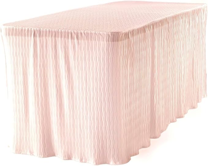 The Folding Table Cloth 6 Foot Blush 30x72x29…