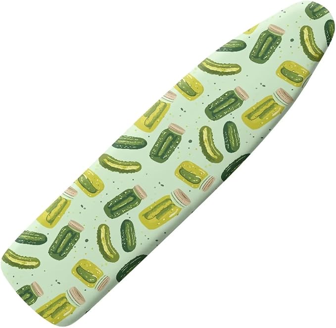 SEANATIVE Funny Ironing Board Cover and Pad Soft Stretchy Pickled Cucumber Iron Pad Covers Home Decorative Ironing Board Replacement Covers