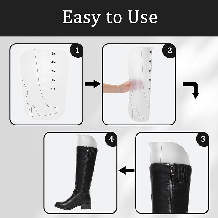 Apoway Boot Shaper Form Inserts, Tall Boot Support, Reusable Shoe Tree Shape Holder for Women and Men