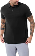 INTO THE AM Polo Shirts for Men - Slim Fit Short Sleeve Collared Shirt S - 4XL Fitted Collar Polos for Work